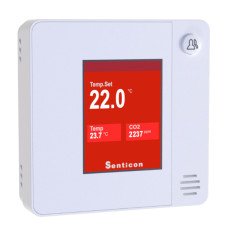 CDR04 (CDR-MOD) Modbus Room CO2 and Temperature Sensor with Optional LCD, 2UI, 3AO, 2DO