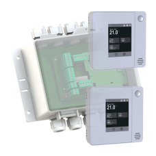 TCR82 LoraWan + BLE Mounted Room Controller, 4UI, 4AO, 4DO, 2x Room Interfaces